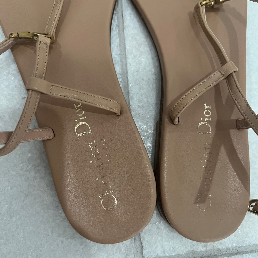 Christian Dior women’s T strap sandals - Picture 3 of 7